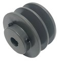 B B Manufacturing Finished Bore 2 Groove V-Belt Pulley 4.95 inch OD 2BK52x1-1/8